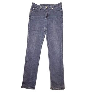 NWOT MiracleBody Slimming Straight Jeans Womens 10 Medium Wash Stretch Denim